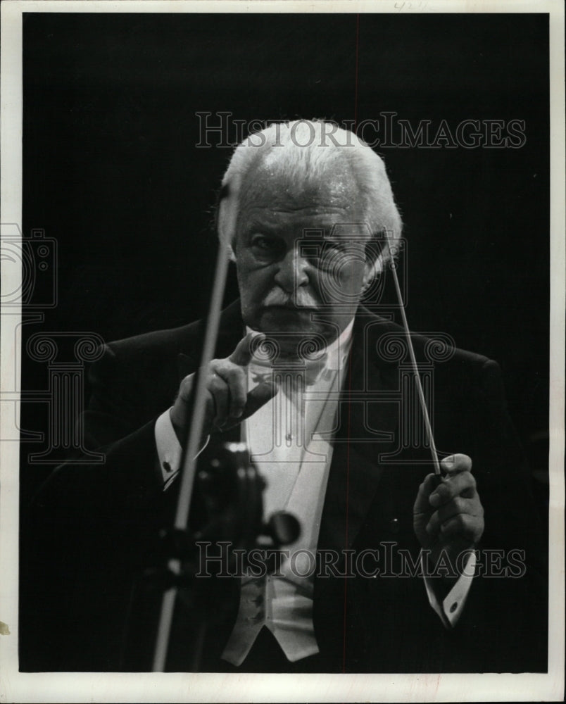 1972 Press Photo Arthur Fiedler Colorado Denver Collins - RRW11235 - Historic Images