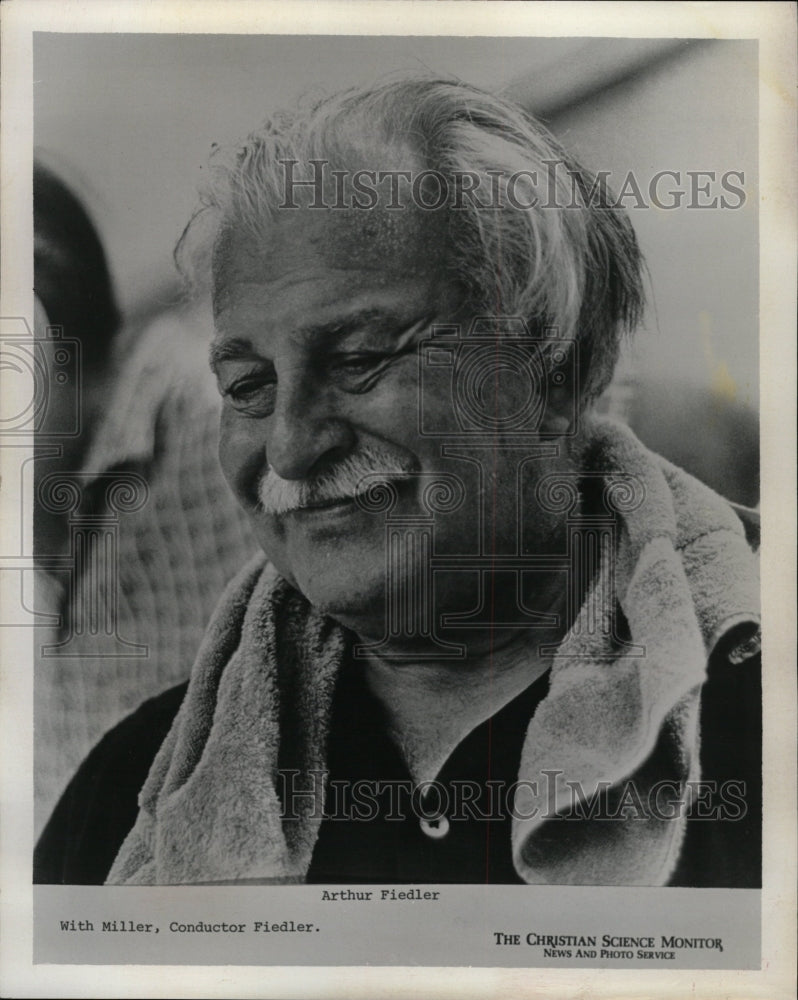 1973 Press Photo Arthur Fiedler Boston Pop Conductor. - RRW11237 - Historic Images