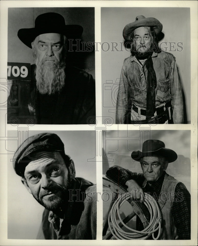 1963 Press Photo John McIntire Wagon Train Master Beard - RRW11503 - Historic Images