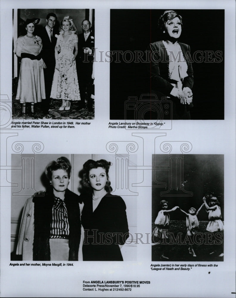 1990 Press Photo Angela Lansbury English Actress Singer - RRW11525 - Historic Images