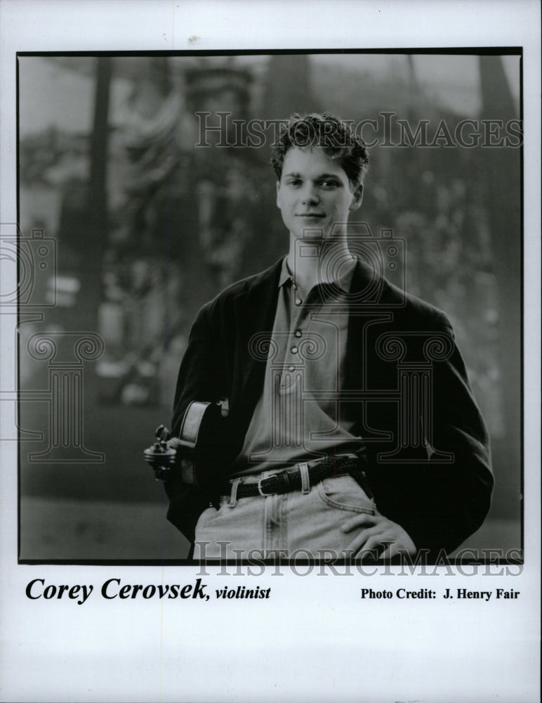 1996 Press Photo Corey Cerovsek Vancouver Columbia Fair - RRW11607 - Historic Images