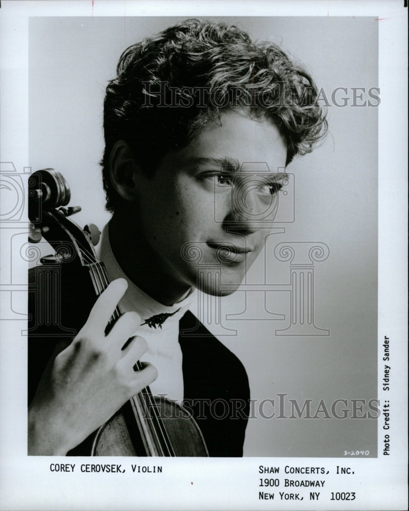 1990 Press Photo Corey Cerovsek Vancouver British Music - RRW11609 - Historic Images