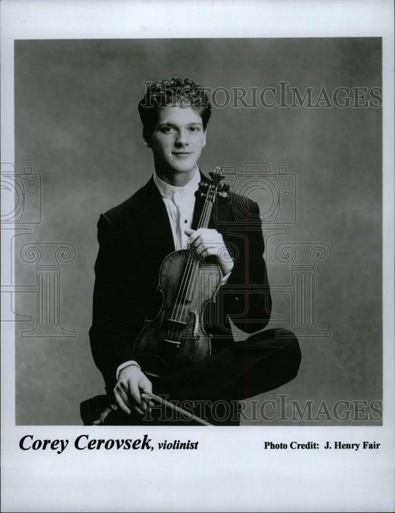 1996 Press Photo Corey Cerovsek Violinist Pianist - RRW11611 - Historic Images