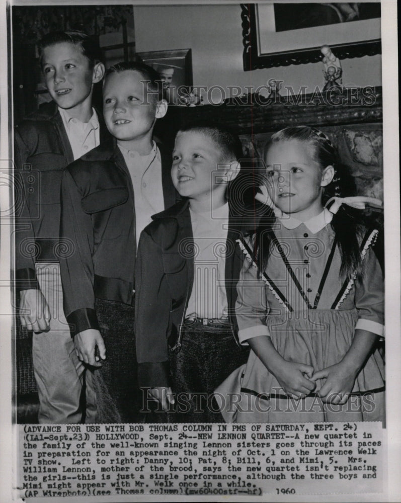 1966 Press Photo Lennon Quarter Danny Pat Bill Mimi - RRW11639 - Historic Images