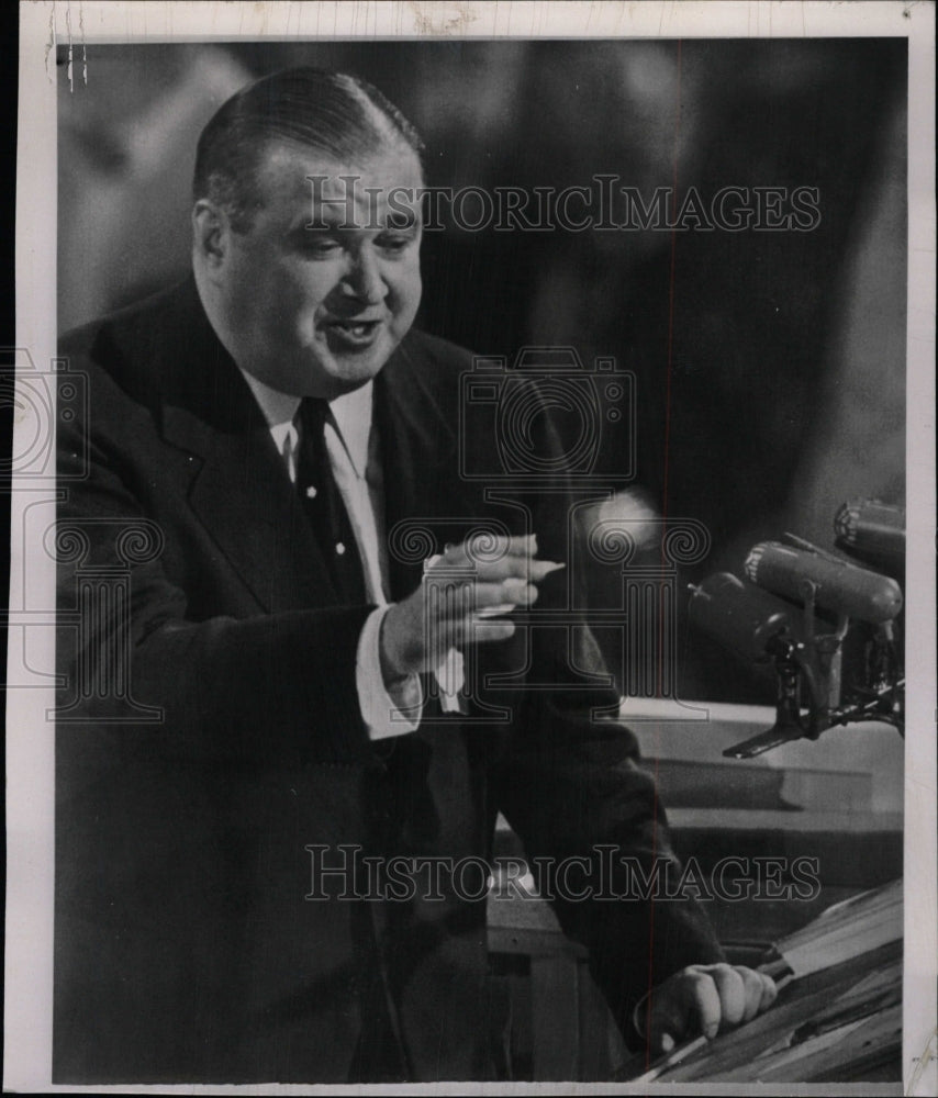 1952 Press Photo Gov Paul Dever Democratic meeting - RRW11685 - Historic Images