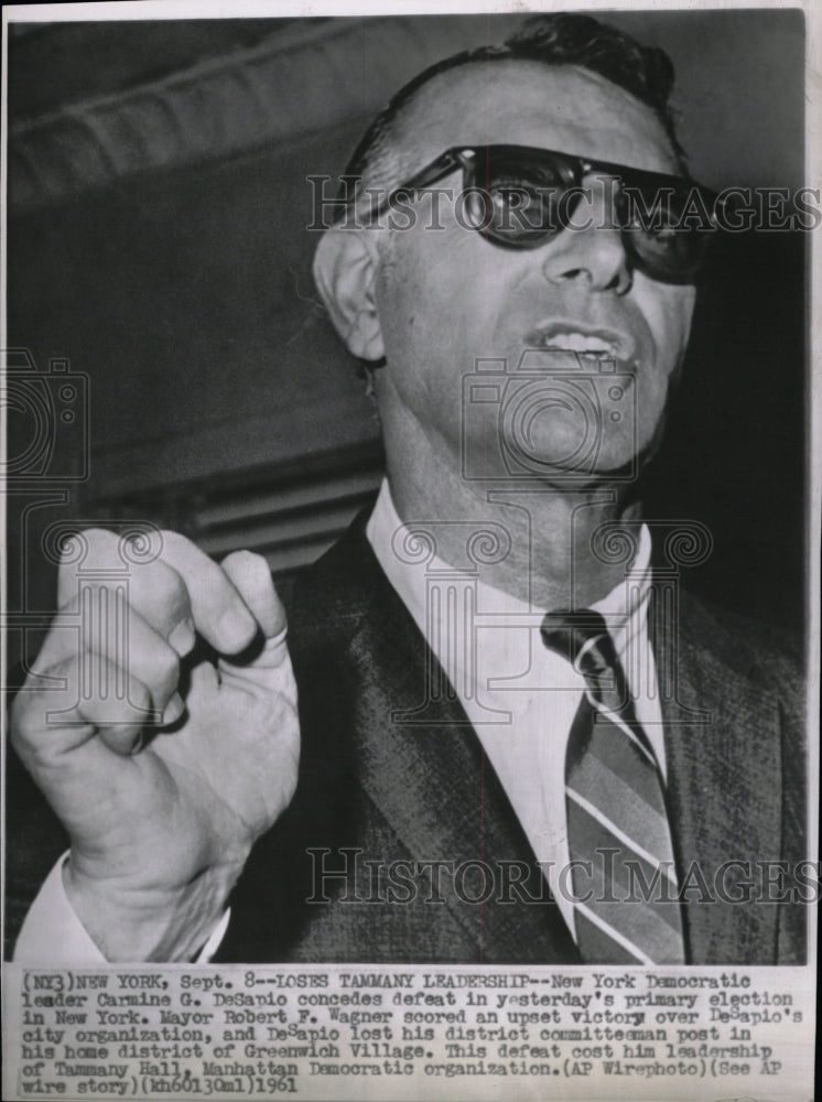 1961 Press Photo DeSapio Defeat Leader Primary - RRW11693 - Historic Images