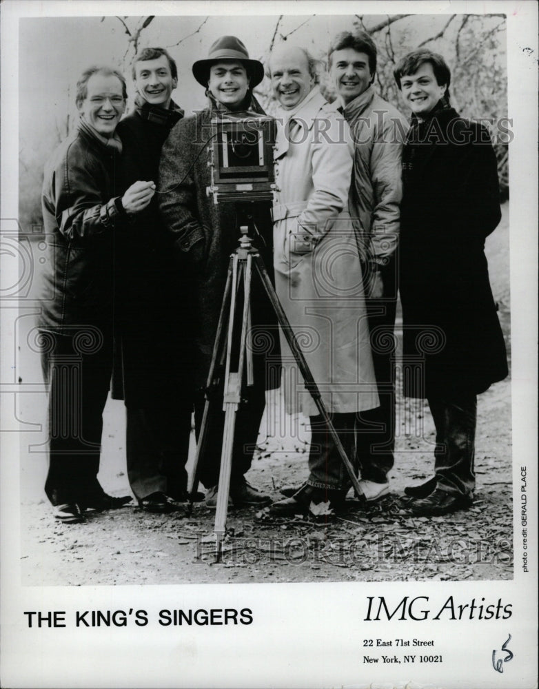 1989 Press Photo King&#39;s Singers Musical Group - RRW11709 - Historic Images