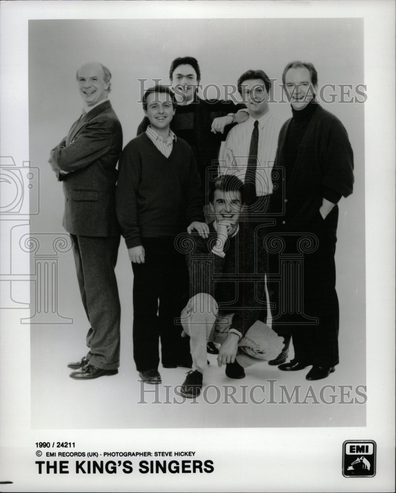 1991 Press Photo King&#39;s Singers United Kingdom Johnny - RRW11715 - Historic Images