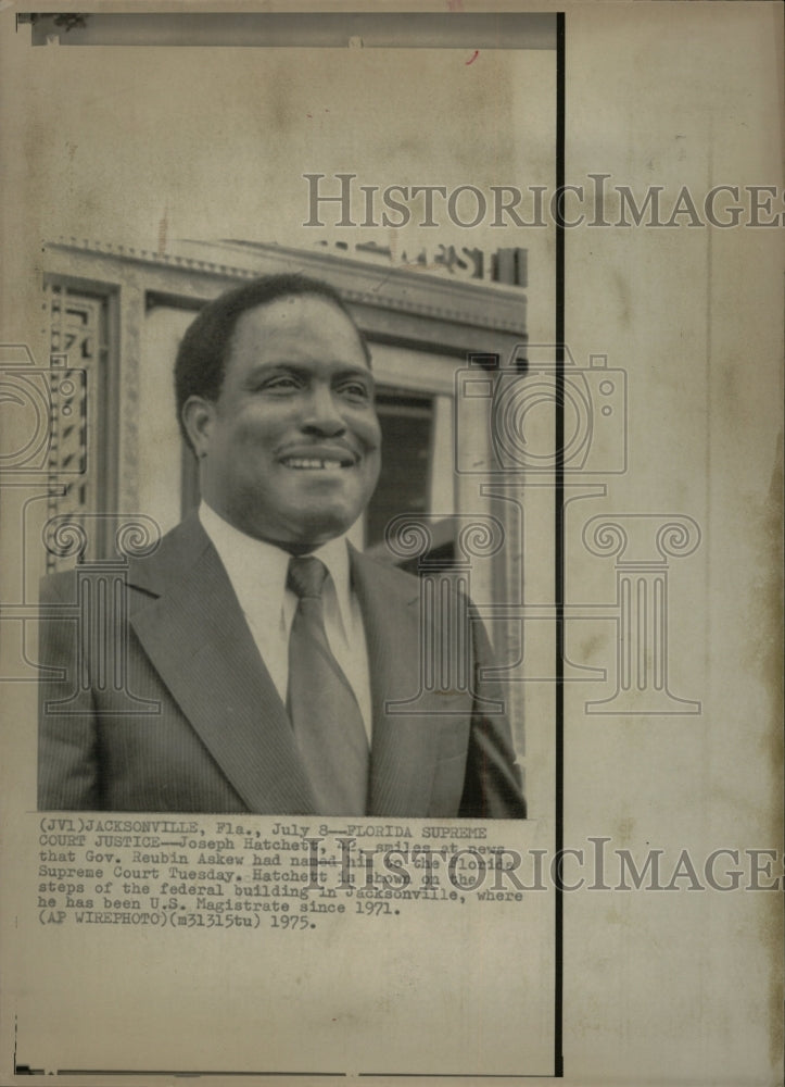 1971 Press Photo Joseph Hatchett Florida Supreme Judge - RRW11975 - Historic Images