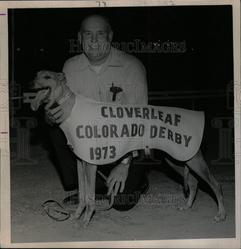 1973 Press Photo Happy Owner Wilbert Hart Colorado - RRW11985 - Historic Images