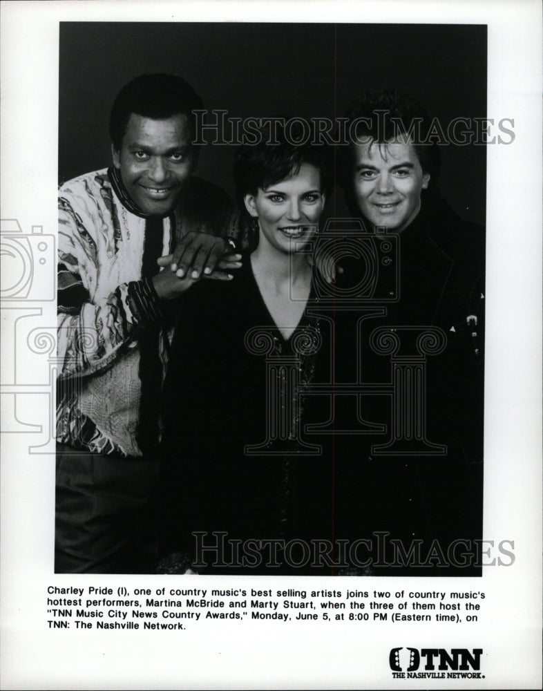 1995 Press Photo Charley Pride Country Martina McBride - RRW12109 - Historic Images