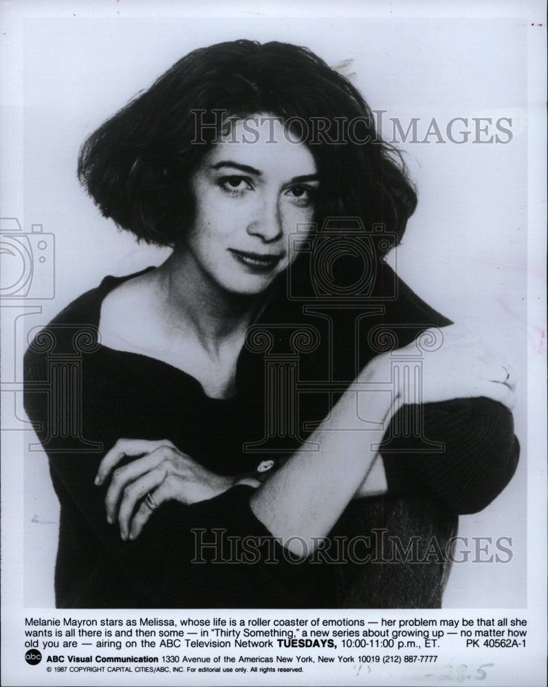 1990 Press Photo Melanie Mayron Thirty SomethingRoller - RRW12267 - Historic Images