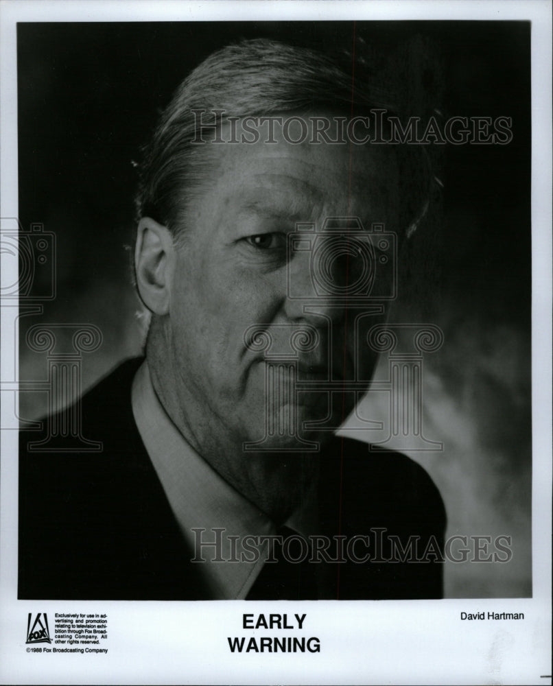 1989 Press Photo Actor David Hartman - RRW12379 - Historic Images