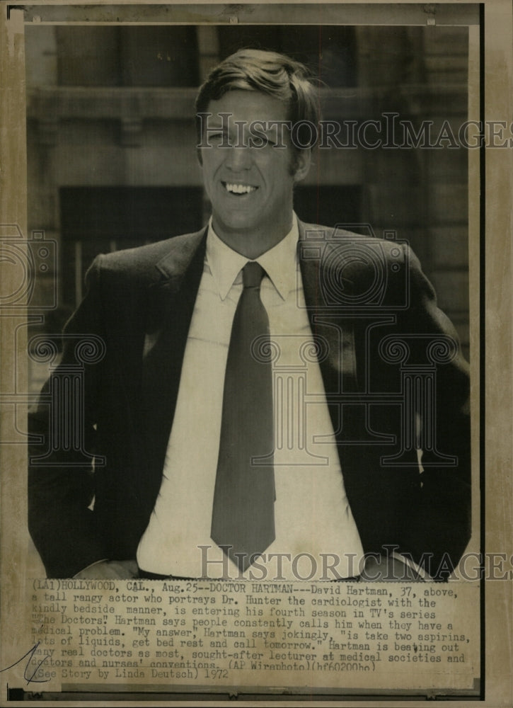 1972 Press Photo Actor David Hartman - RRW12409 - Historic Images