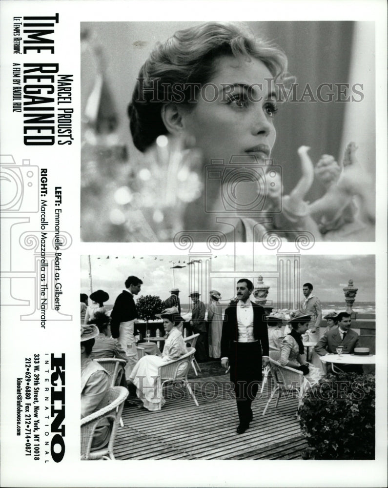 2000 Press Photo Emmanuelle Beart Gilberte Narrator - RRW12479 - Historic Images