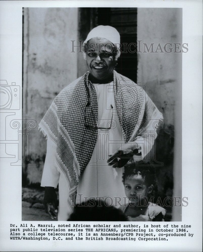 1988 Press Photo African Scholar Dr Ali Mazrui - RRW12541 - Historic Images