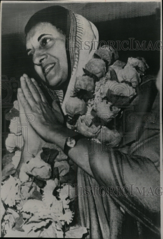 1966 Press Photo Indira Priyadarshini Gandhi Politician - RRW12549 - Historic Images