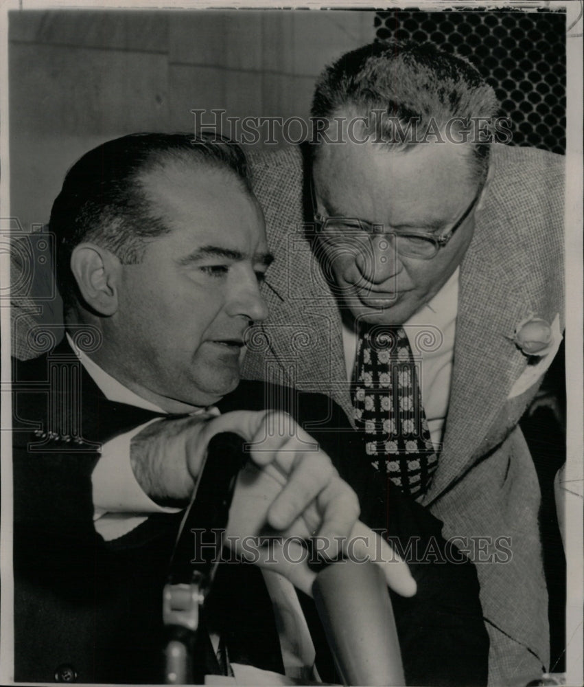 1954 Press Photo Senator McCarthy Ray Jenkins informant - RRW12577 - Historic Images