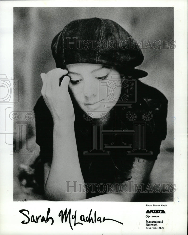 1995 Press Photo Singer Sarah McLachlar - RRW12797 - Historic Images