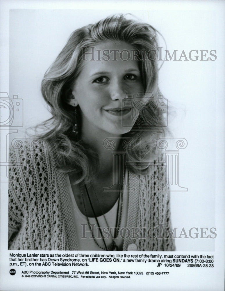 1989 Press Photo Monique Lanier Down Syndrome Life Goes - RRW12879 - Historic Images