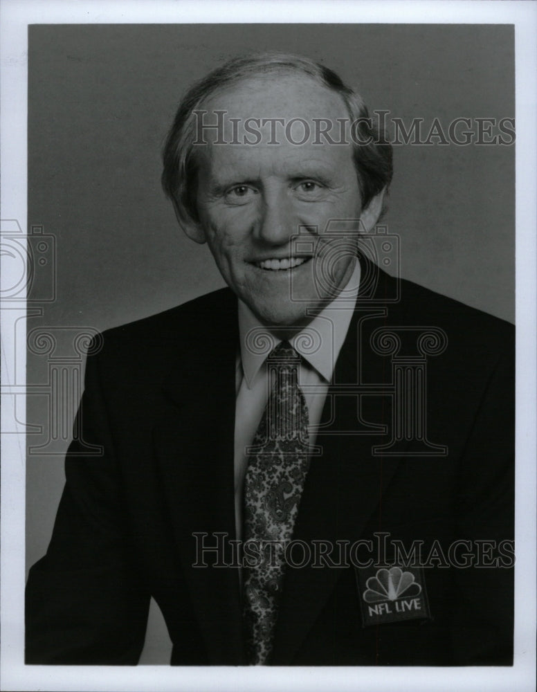 1990 Press Photo Will McDonough NBC Sports caster NFL - RRW13057 - Historic Images