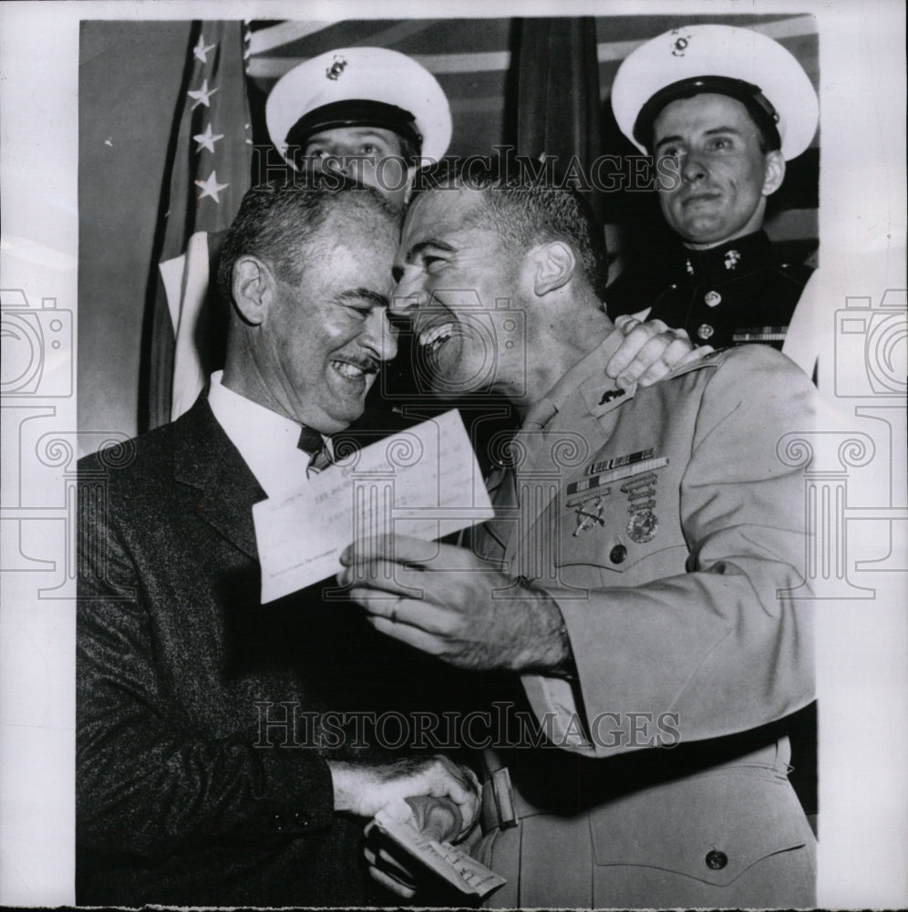 1955 Press Photo Marine Richard McCutchen adviser radio - RRW13107 - Historic Images