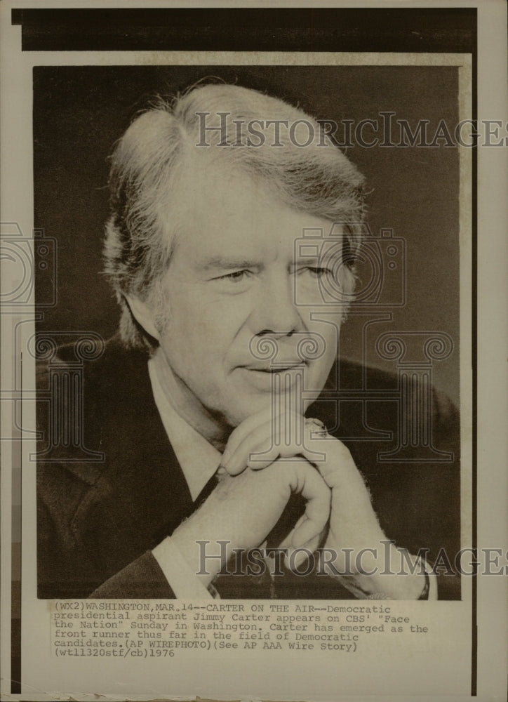 1976 Press Photo Presidential Candidate Jimmy Carter - RRW13317 - Historic Images