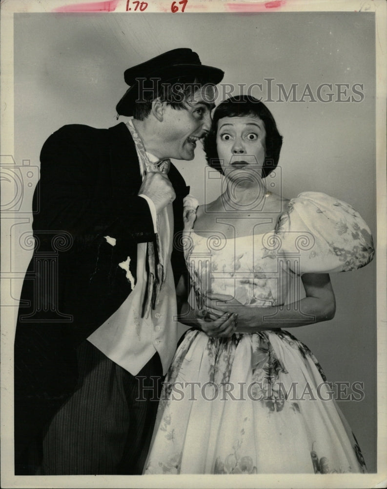 1958 Press Photo Comedians Sid Caesar And Imogene Coca - RRW13355 - Historic Images