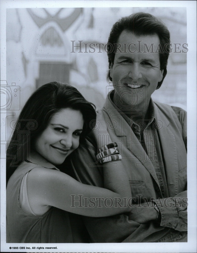 1993 Press Photo Michael Buger Nely Galan CBS Actor - RRW13455 - Historic Images