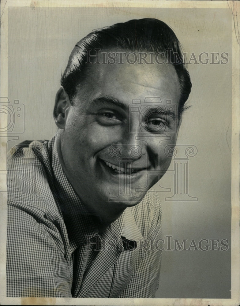 1956 Press Photo Sid Caesar Ice-hockey Music ABC TV - RRW13545 - Historic Images