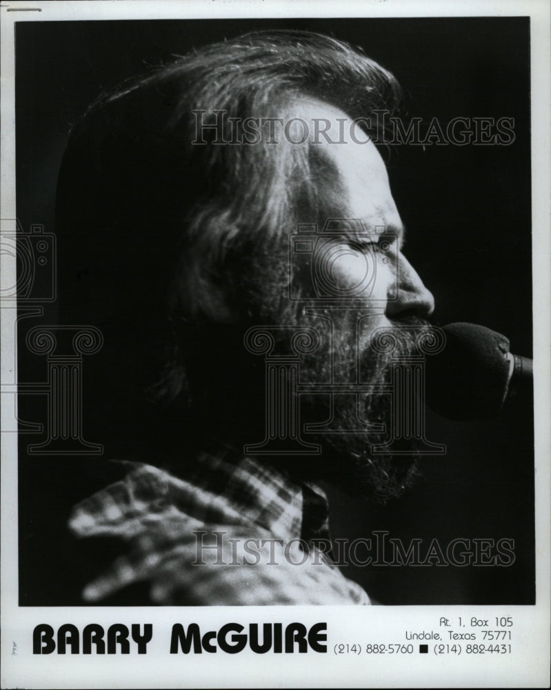 1981 Press Photo Barry McGuire singer Colorado Arts - RRW13755 - Historic Images