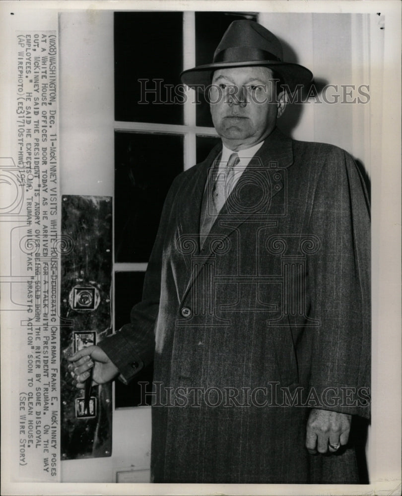 1951 Press Photo Frank McKinney President Truman house - RRW13789 - Historic Images