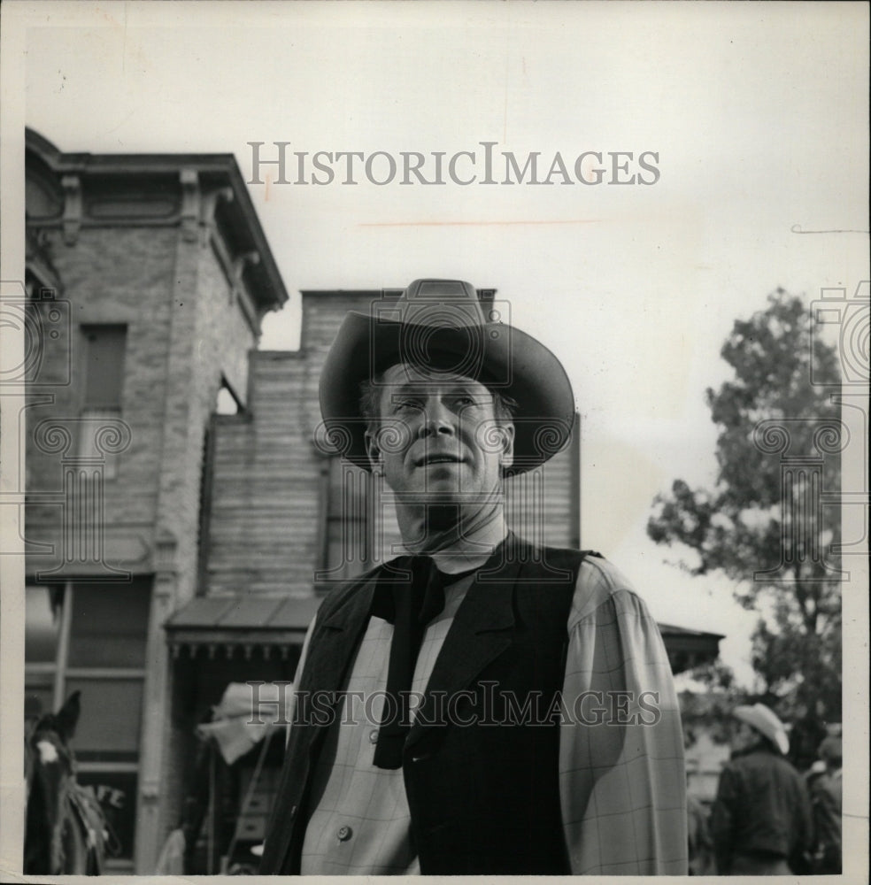 1956 Press Photo Law Abider Dan Duryea Marshall Stage - RRW13837 - Historic Images