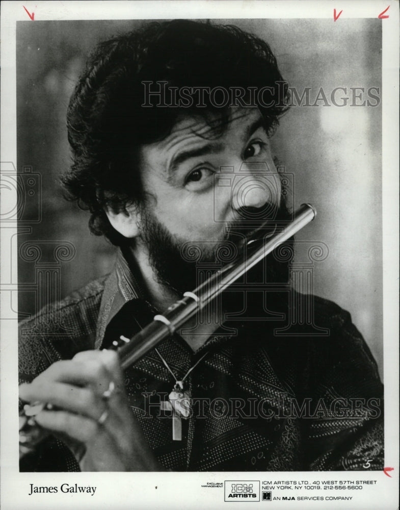 1982 Press Photo James Galway Flutist - RRW13929 - Historic Images