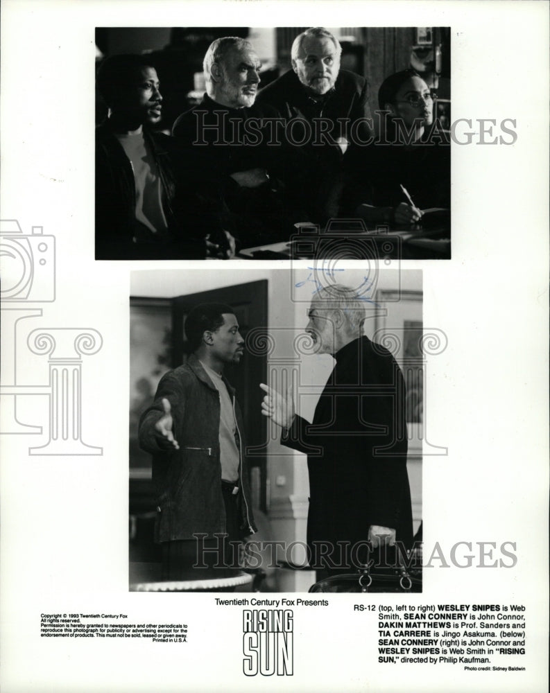 1993 Press Photo Web Smith Sean Connery John Connor - RRW14407 - Historic Images