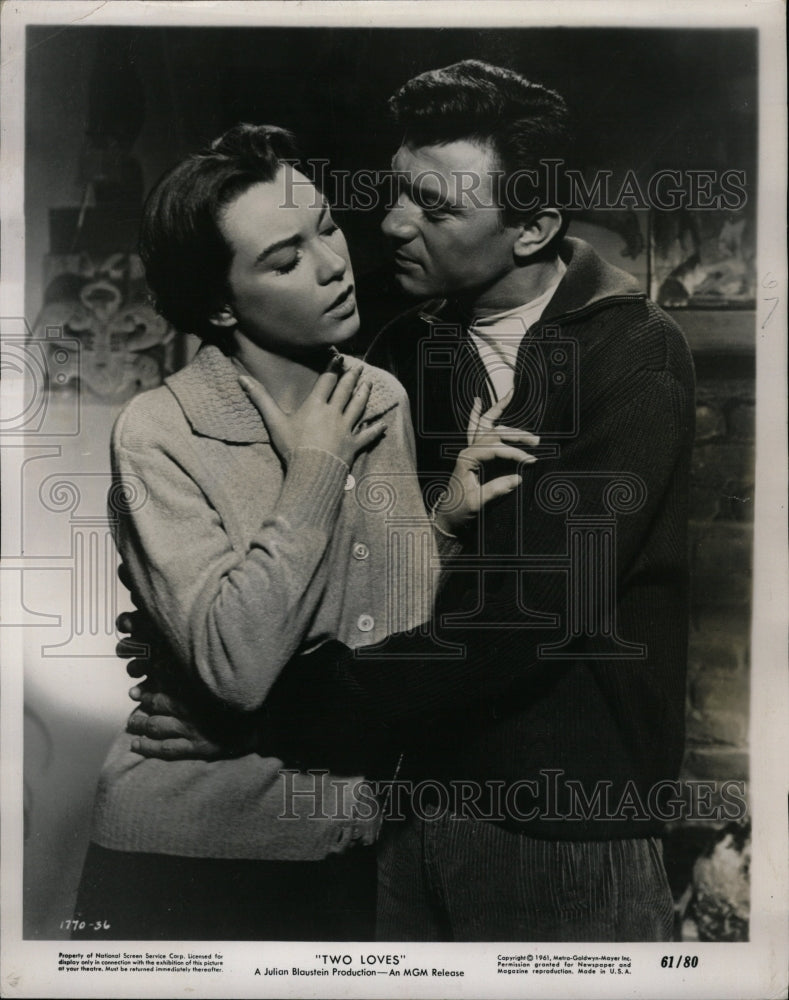 1961 Press Photo Laurence Harvey Shirley Maclaine Drama - RRW14485 - Historic Images