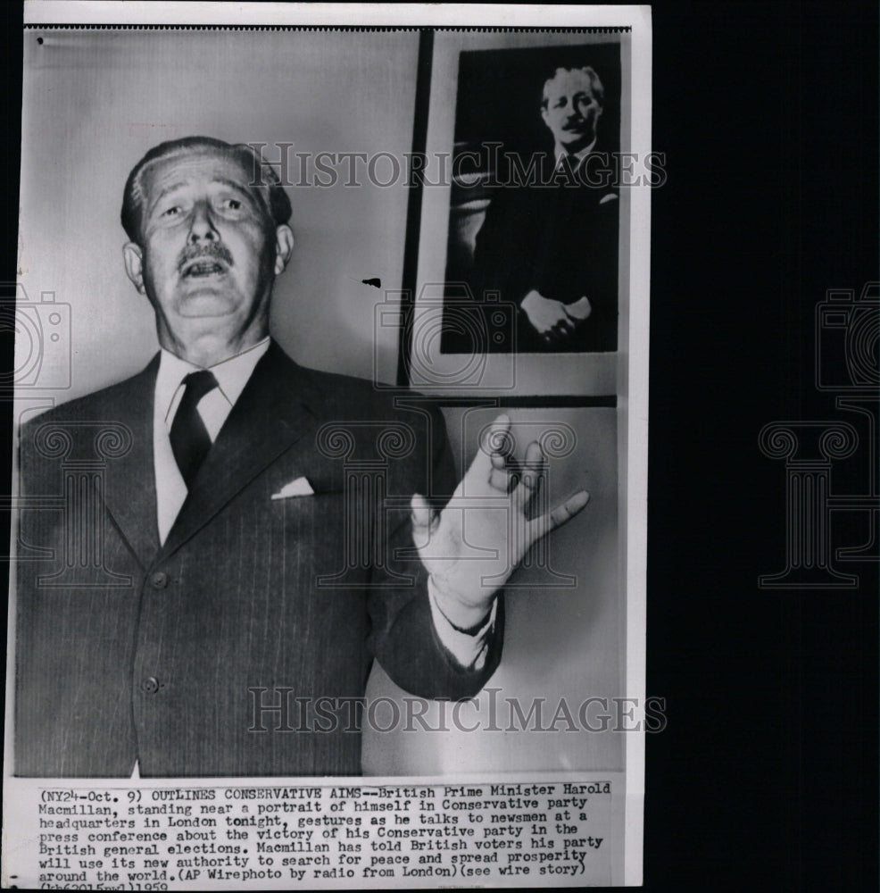 1959 Press Photo Harold Macmillan British Minister - RRW14575 - Historic Images