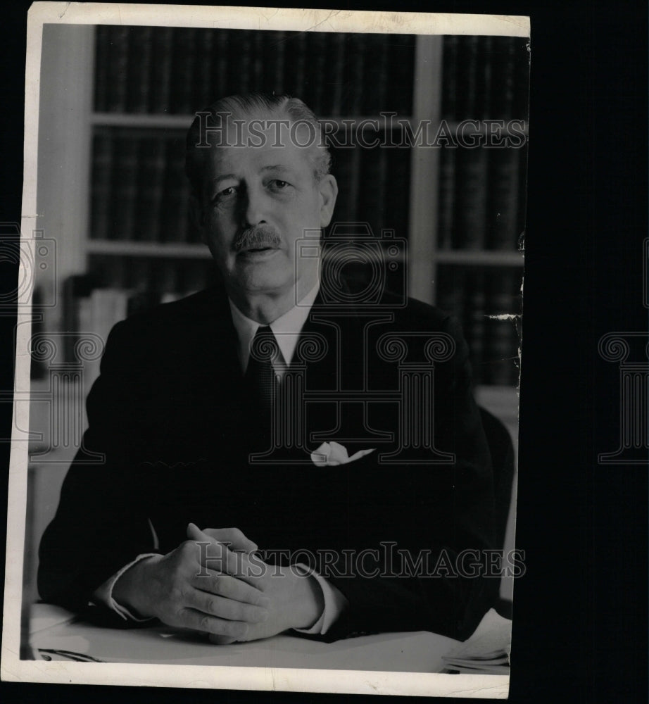 1957 Press Photo Harold McMillan President Eisenhower - RRW14583 - Historic Images