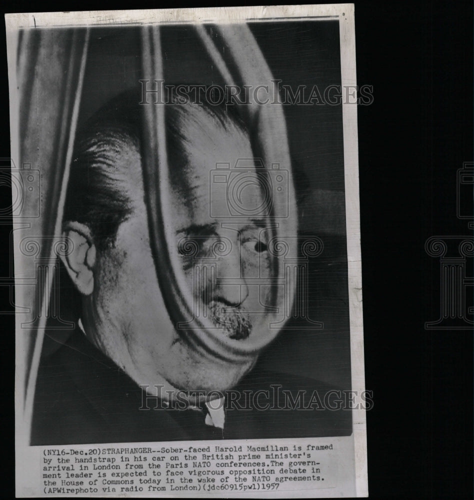 1957 Press Photo Harold Macmillan British primeminister - RRW14593 - Historic Images