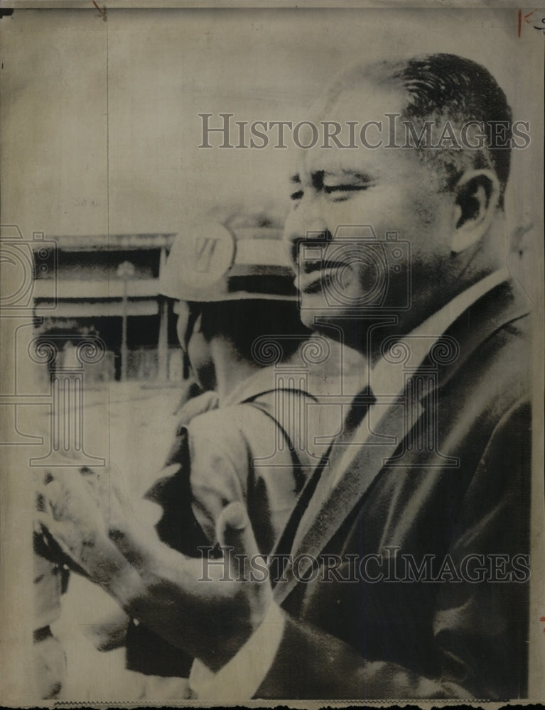 1968 Press Photo General Huong Van Minh President Thieu - RRW14961 - Historic Images