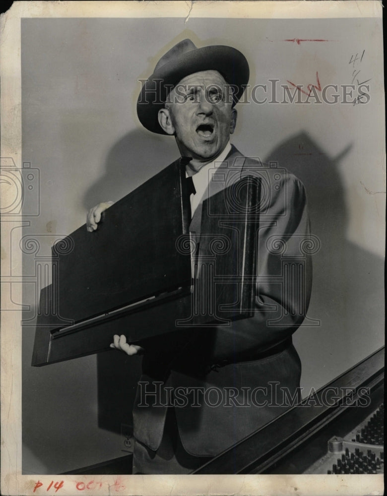 1958 Press Photo Jimmy Durante American Singer Actor - RRW15089 - Historic Images