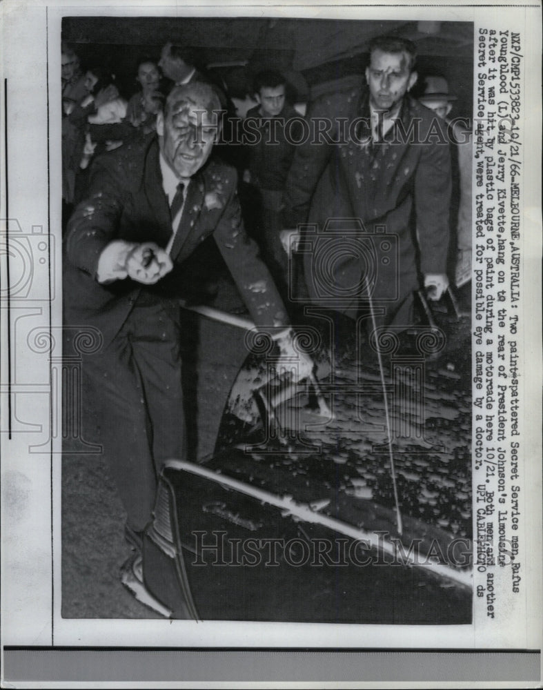 1966 Press Photo President Johnson Jerry Kivette Men - RRW15111 - Historic Images