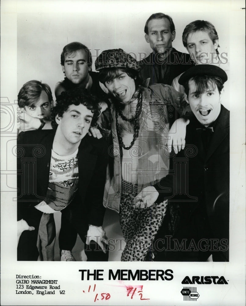 1983 Press Photo The Members British punk band - RRW15289 - Historic Images