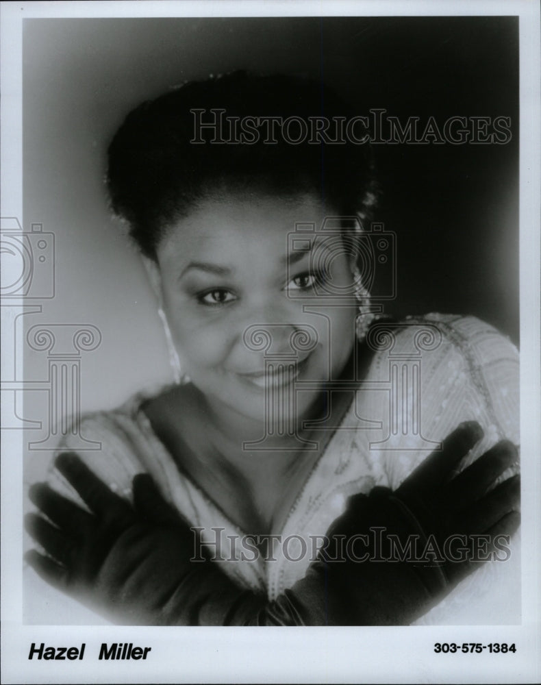 1993 Press Photo Hazel Miller American Singer - RRW15441 - Historic Images