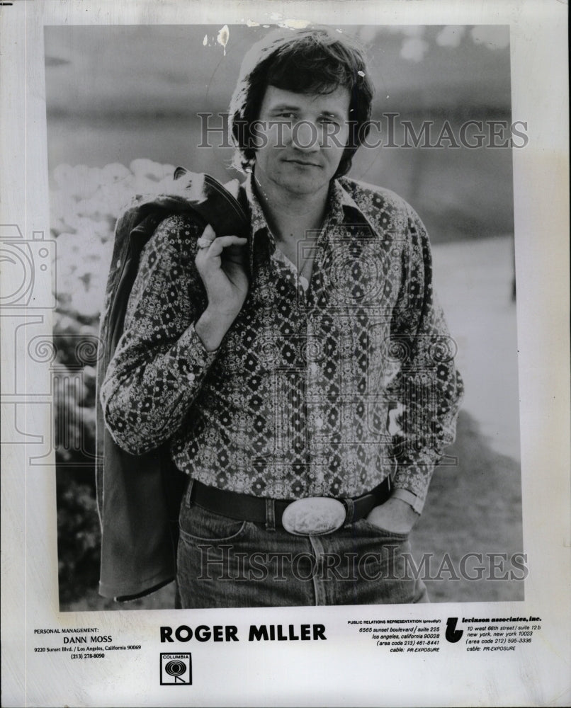 1973 Press Photo Singer Roger Miller Columbia Records - RRW15721 - Historic Images