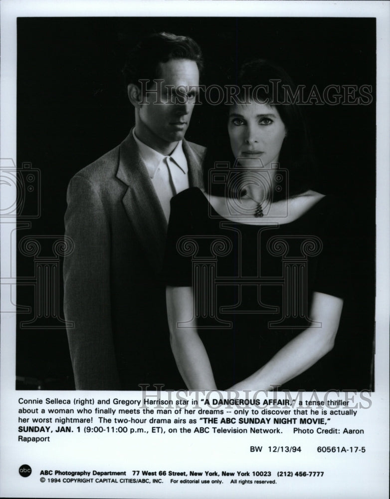 1995 Press Photo Connie Selleca Gregory Harrison star - RRW15775 - Historic Images