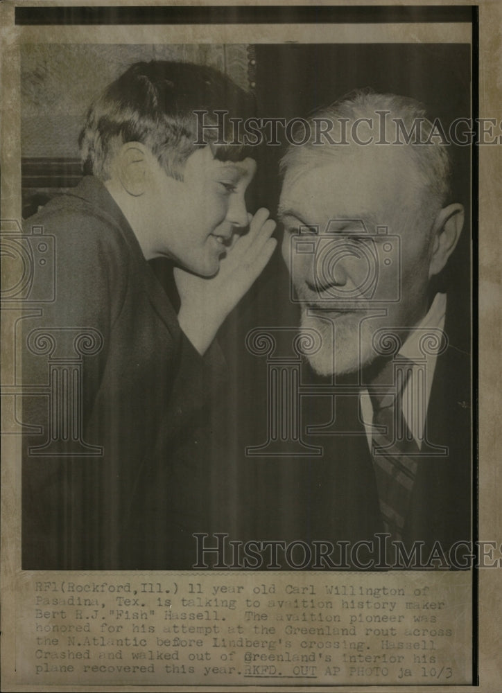 1969 Press Photo Aviator Bert Fish Hassell Willington - RRW15829 - Historic Images