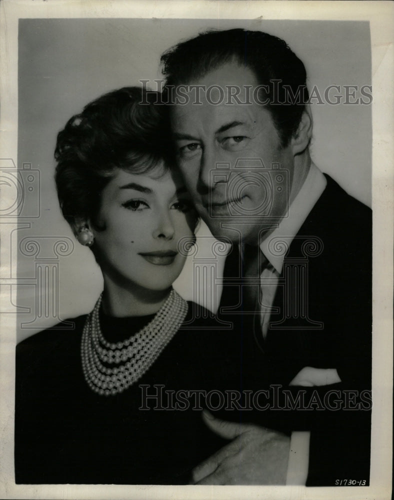 1958 Press Photo Kay Kendall Rex Harrison Orpheum Romp - RRW16015 - Historic Images