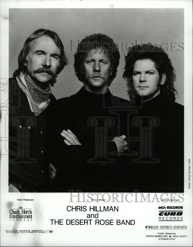 1991 Press Photo Chris Hillman and The Desert Rose Band - RRW16241 - Historic Images