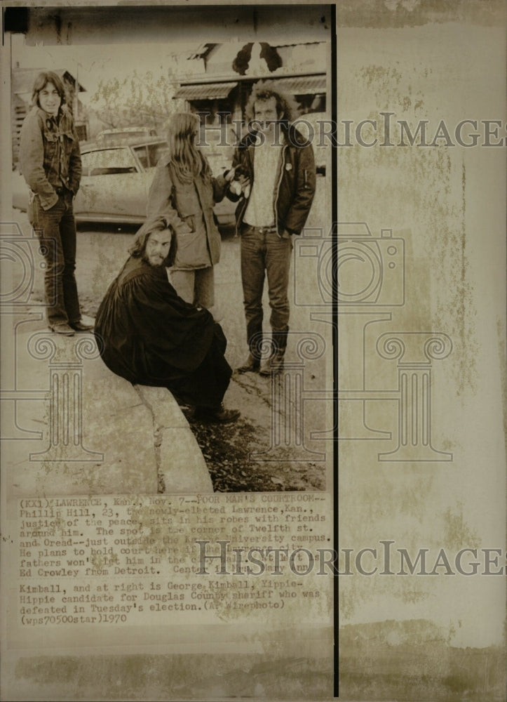 1970 Press Photo Phillip Hill bass and guitar player - RRW16249 - Historic Images